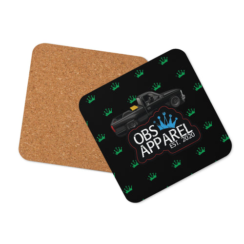 Obs apparel Cork-back coaster