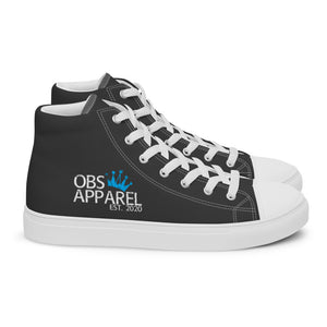 Men’s high top canvas shoes