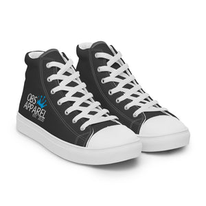 Men’s high top canvas shoes