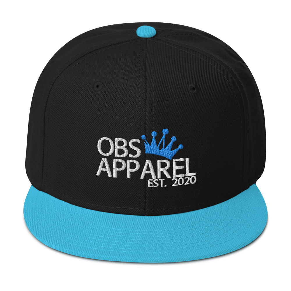 Obs Apparel snapback white/blue