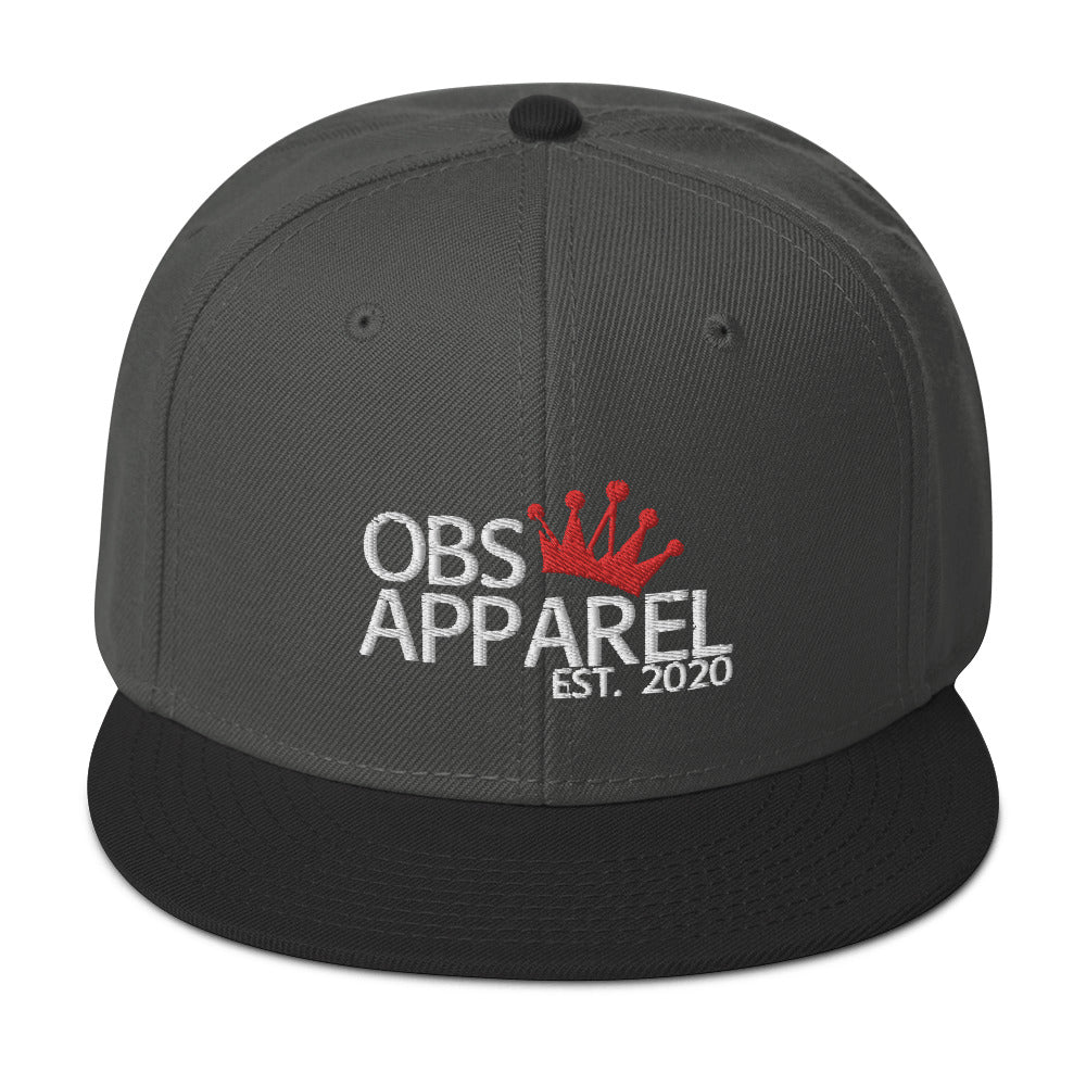 Obs Apparel snapback white/red
