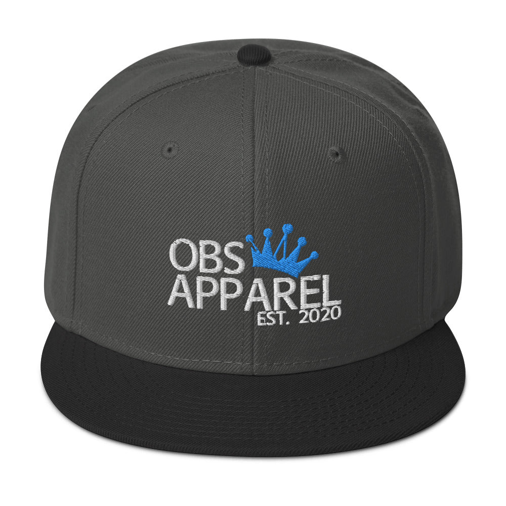 Obs Apparel snapback white/blue