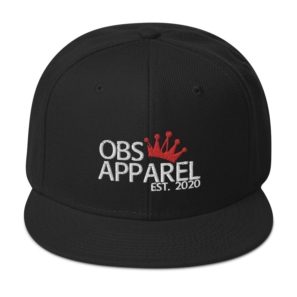 Obs Apparel snapback white/red
