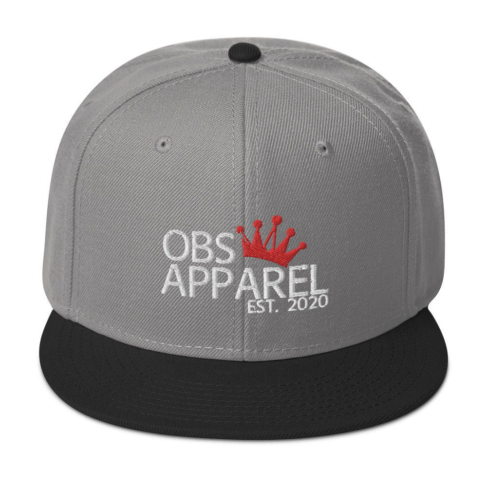 Obs Apparel snapback white/red