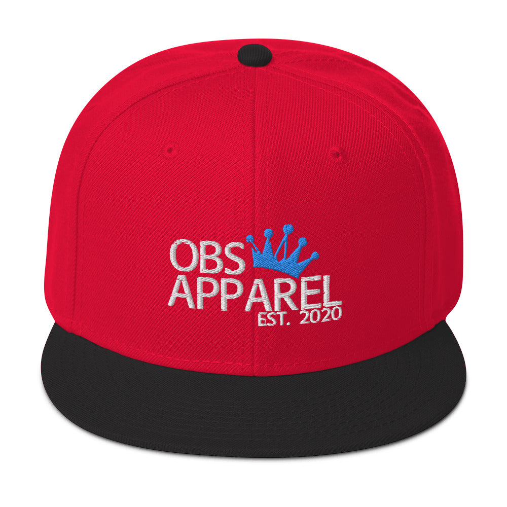 Obs Apparel snapback white/blue