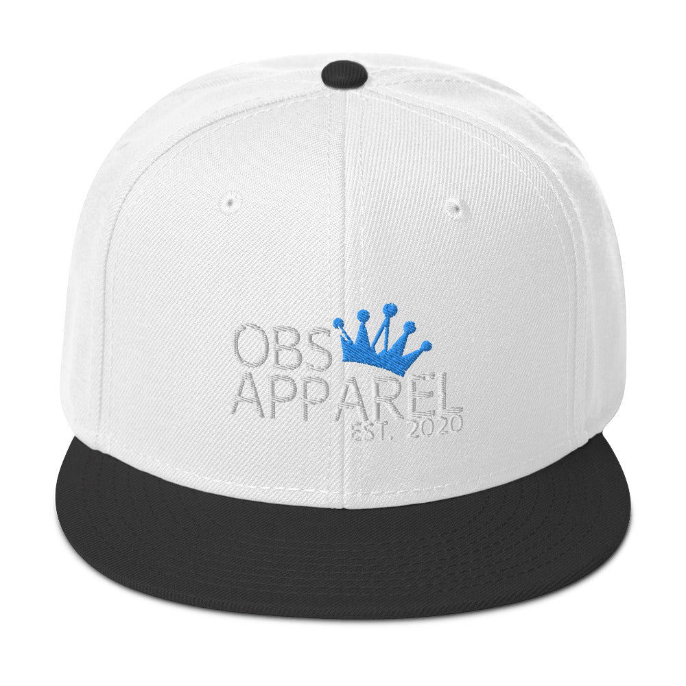 Obs Apparel snapback white/blue