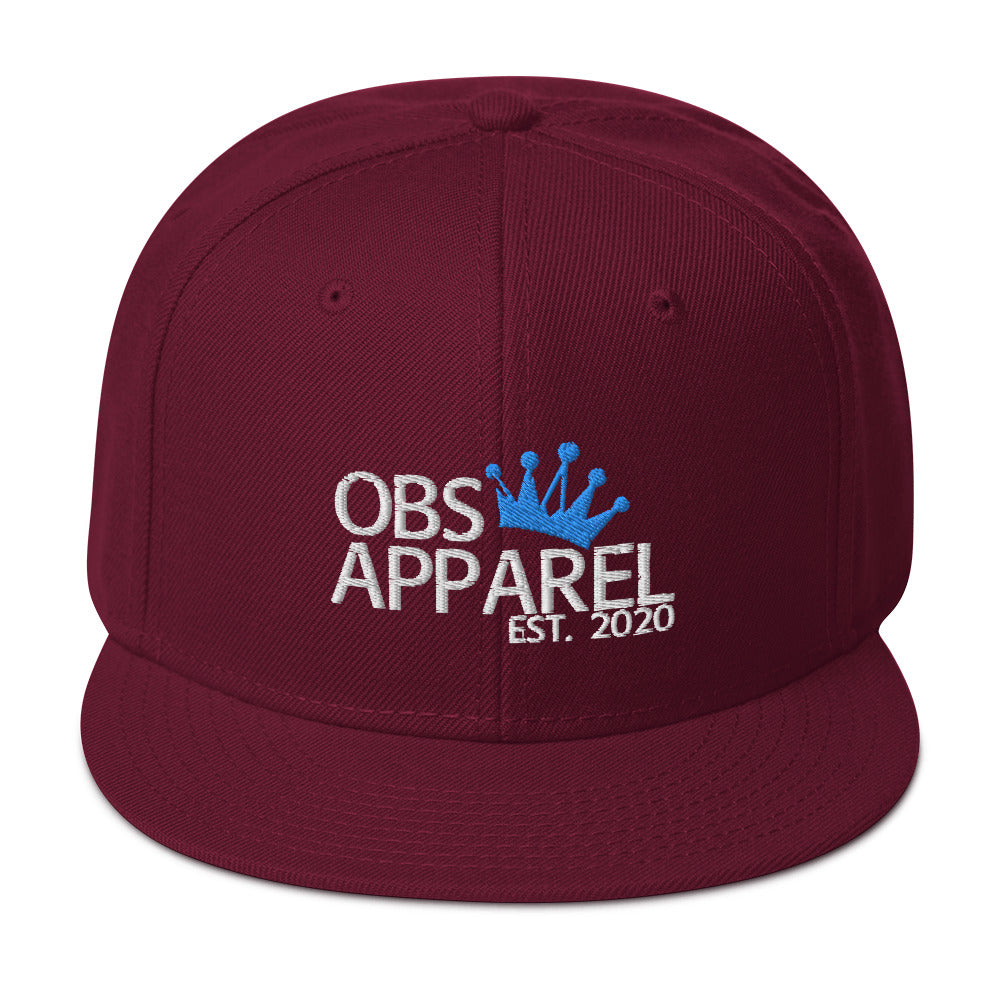 Obs Apparel snapback white/blue