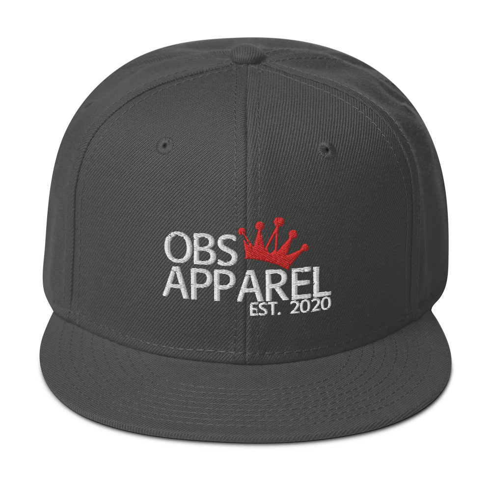 Obs Apparel snapback white/red