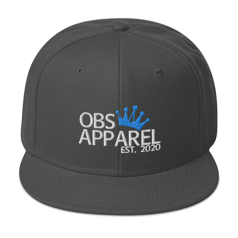 Obs Apparel snapback white/blue