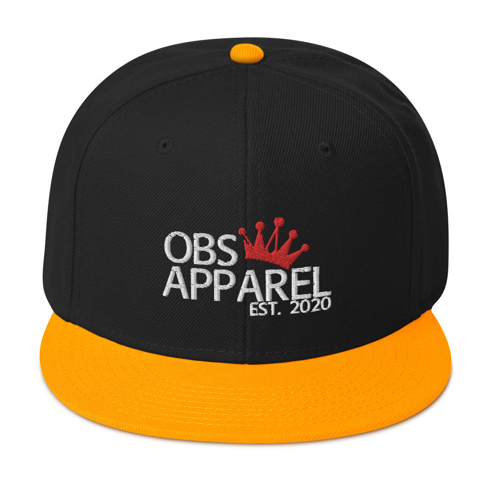 Obs Apparel snapback white/red