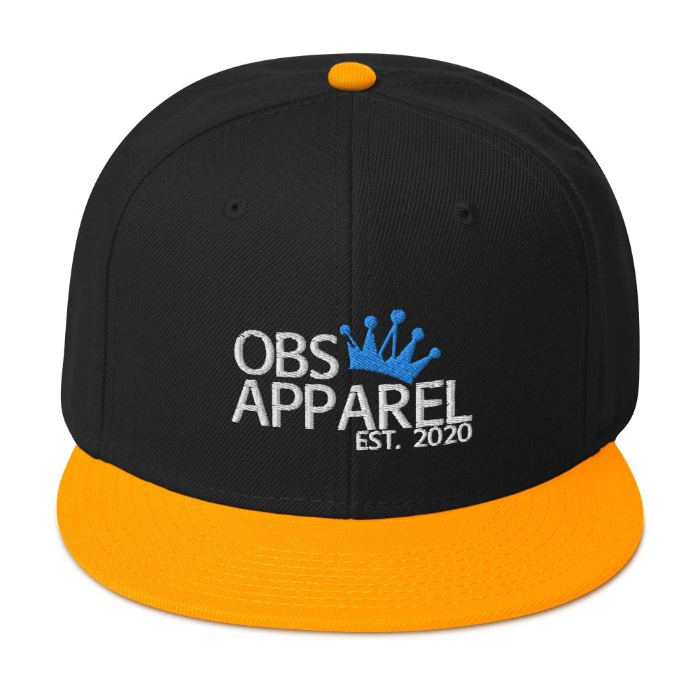 Obs Apparel snapback white/blue