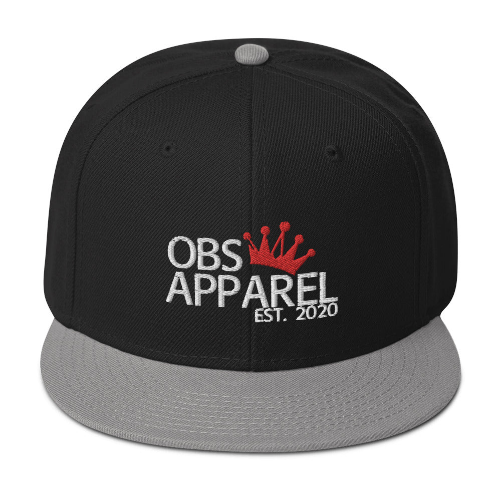 Obs Apparel snapback white/red