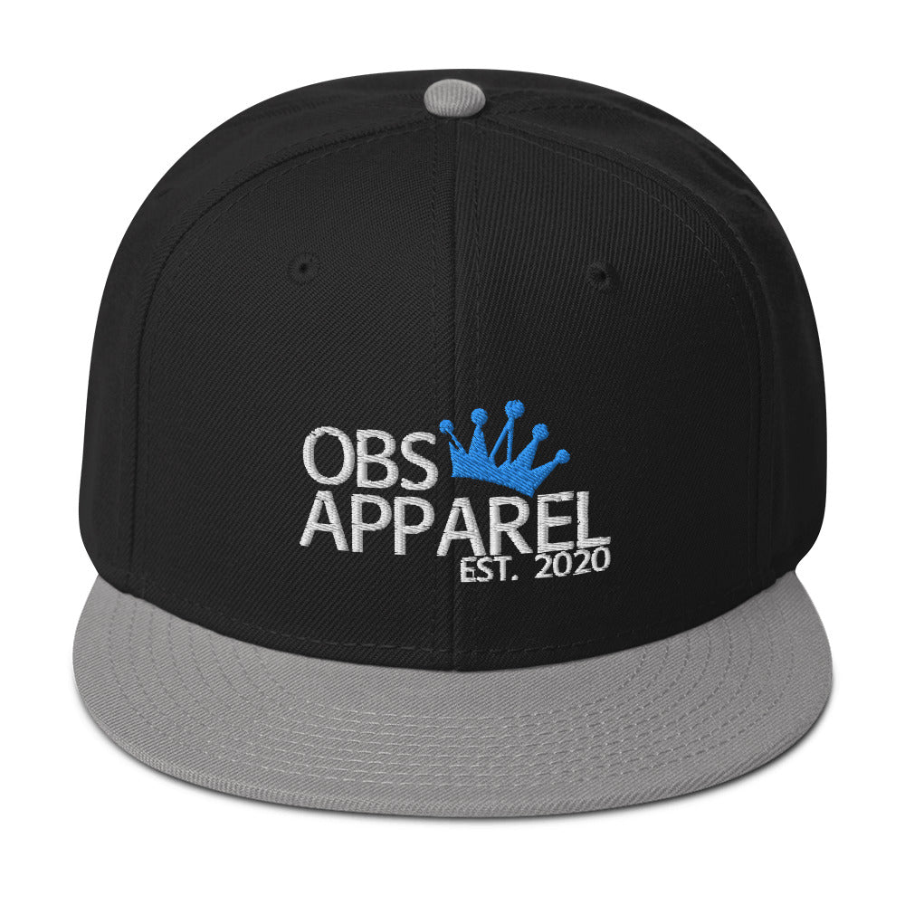 Obs Apparel snapback white/blue