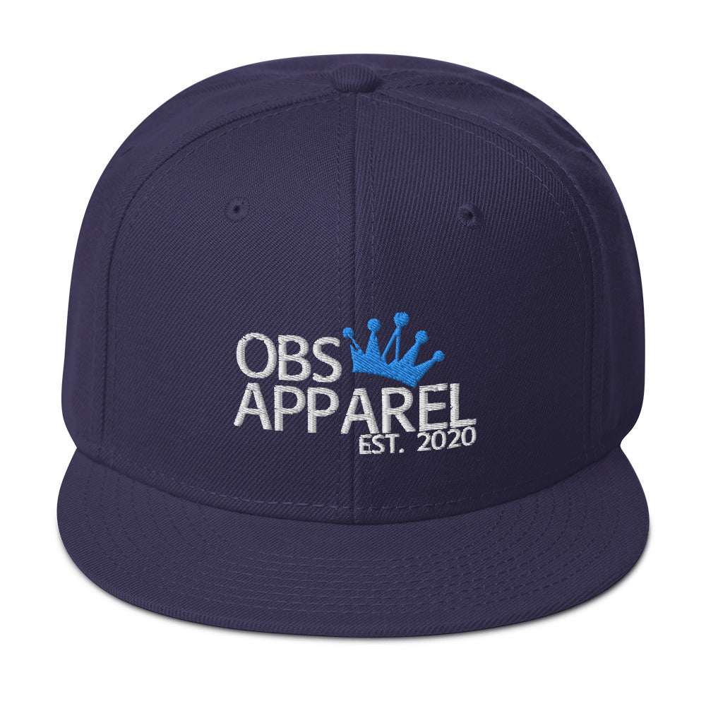 Obs Apparel snapback white/blue