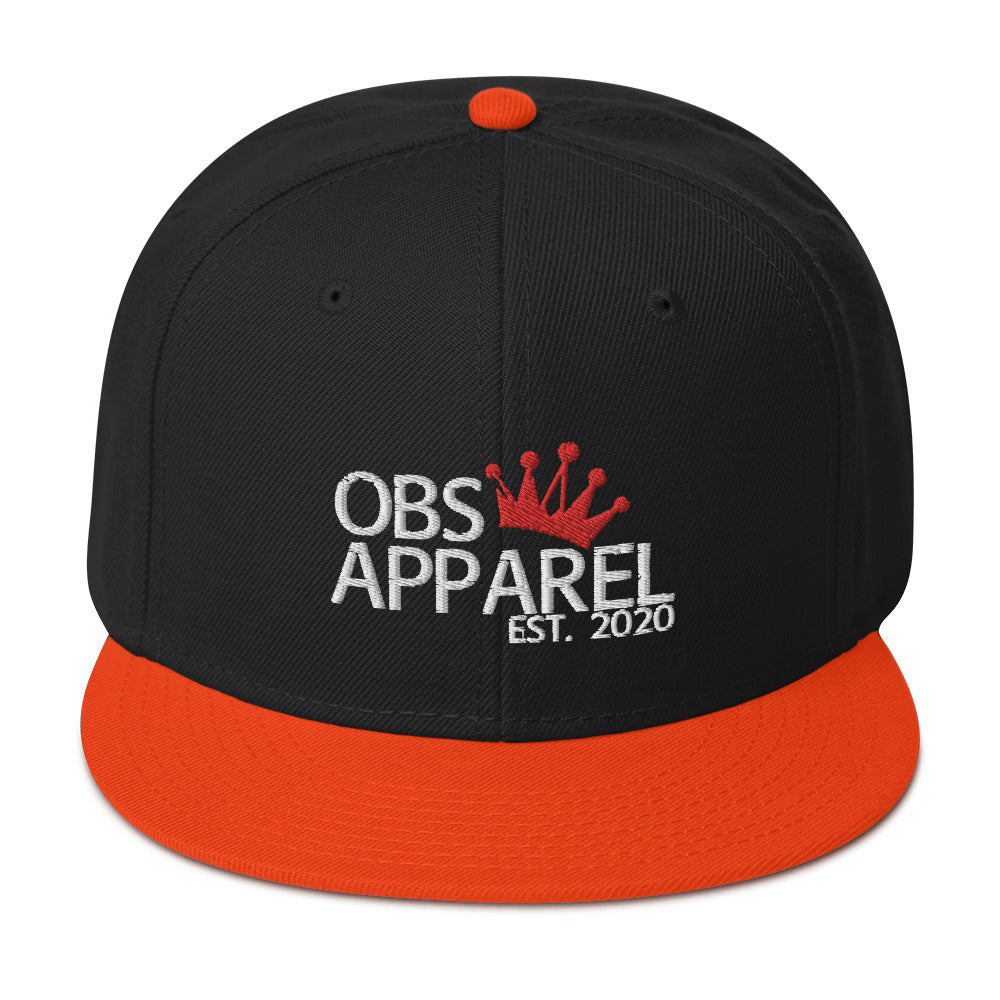 Obs Apparel snapback white/red