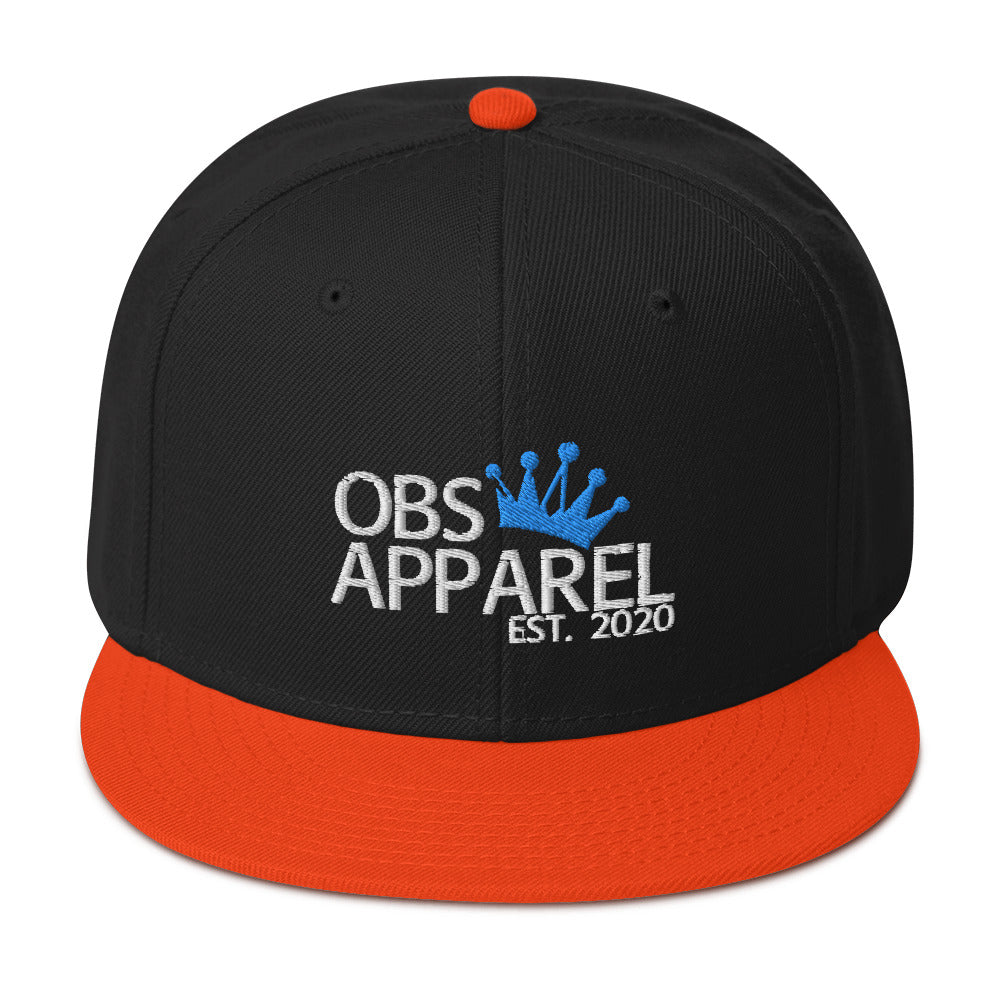 Obs Apparel snapback white/blue