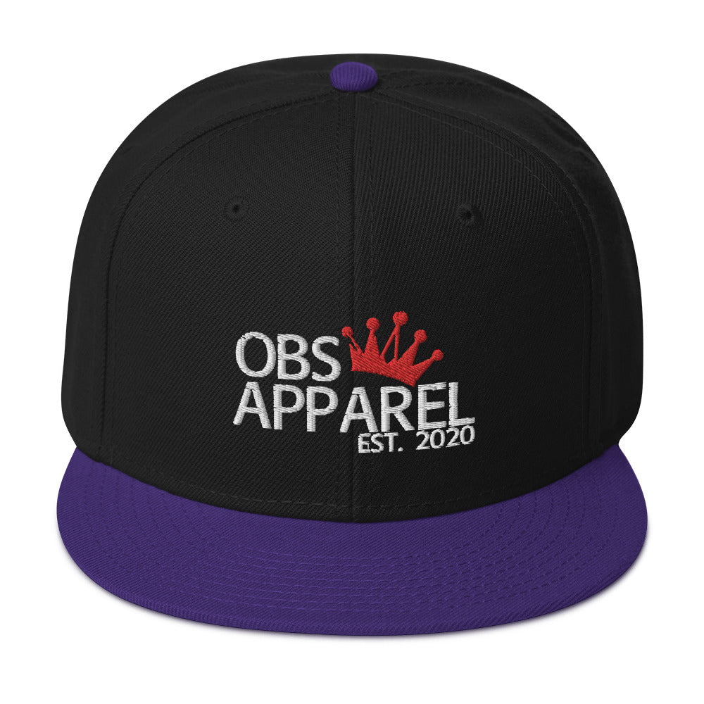 Obs Apparel snapback white/red