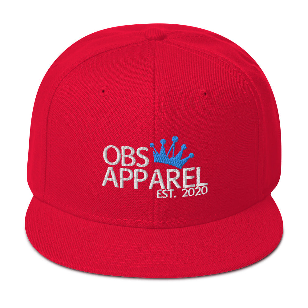 Obs Apparel snapback white/blue