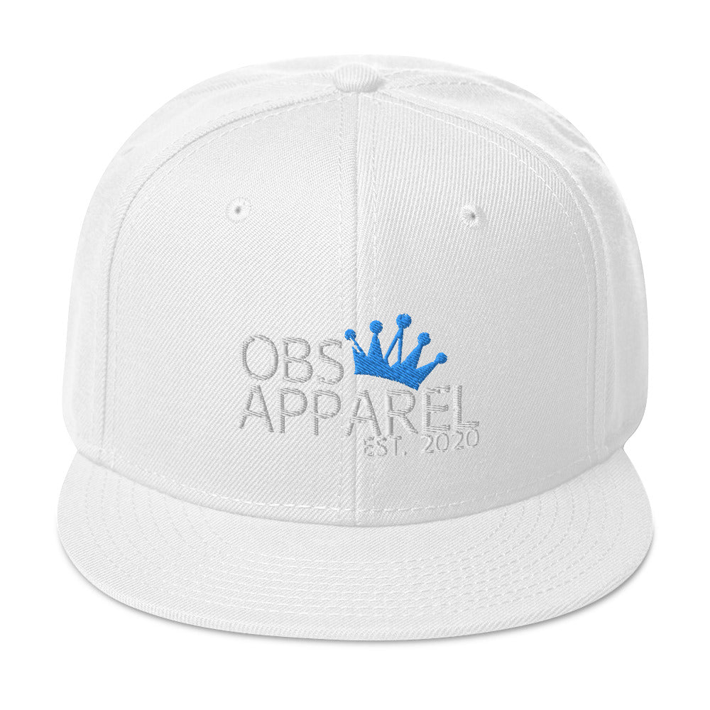 Obs Apparel snapback white/blue